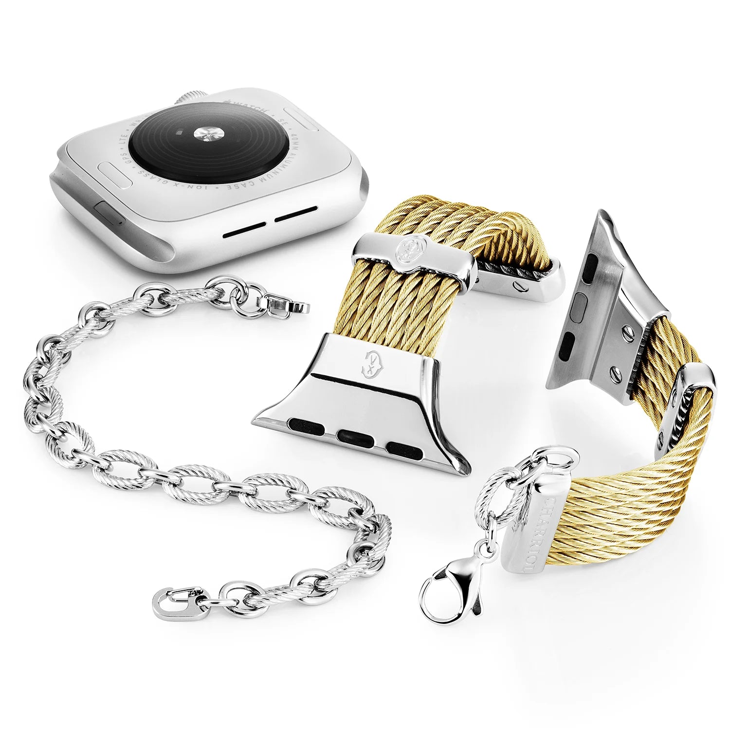 Yellow Gold with Steel Décors_Wrist 18cm